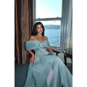 Vestido de Noche Verde Menta Midi con Lentejuelas Brillantes, Estilo Formal A-Line, Corte Imperio, Tallas Grandes, Largo hasta el Suelo para Damas de Honor - Product Image 4