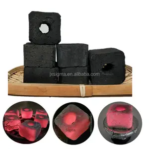 Premium quality organic bamboo sawdust supper long lasting Cutting Cube price per ton of charcoal