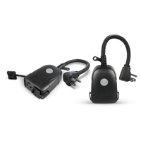 Prise intelligente WiFi extérieure en plastique étanche conforme aux normes américaines EWelink avec application et commande vocale pour camping-car, maison, hôtel, garage, voiture