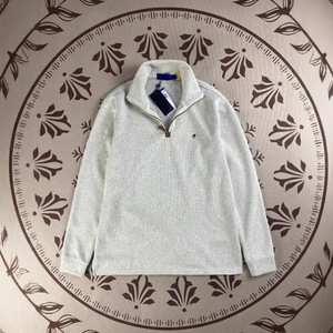 Felpa Esclusiva Firmata Stile Rétro a Maniche Lunghe con Collo Alto, Mezza Zip e Vestibilità Ampia - Product Image 2