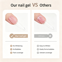 Colle à ongles solide épaisse non toxique sans HEMA, sans TPO, sans TMPTA, adhésif puissant pour ongles à presser, gel UV, gel souple