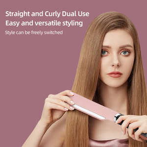 Lisseur et boucleur 2-en-1 professionnel en céramique infusé aux huiles essentielles, chauffe rapide pour tous types de cheveux - Product Image 3