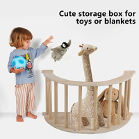 Plateau en bois en forme de U pour tour d'apprentissage pour tout-petits, plateau de table pour enfants, plateau d'alimentation pour bébé, plateau de table amovible