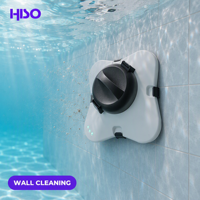 Robot de nettoyage de piscine automatique sans fil rechargeable, nettoyeur de fond, de parois et de surface de piscine, autonomie de 150 minutes, 12V