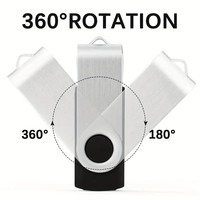 Nouvelles clés USB 2.0 en métal - Couleurs assorties - Capacité 16 Go/32 Go/64 Go - Pour cadeaux d'affaires et partage de fichiers