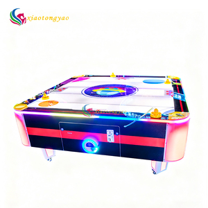Table de hockey sur air en métal et fibre de verre pour 4 joueurs, machine de jeu d'arcade à prix d'usine pour le divertissement - Product Image 6