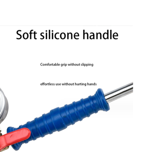 Pratico Strumento in Acciaio per Riparazione Pneumatici, Attrezzo per Gonfiaggio Pneumatici Auto, Asta per Pompa Pneumatici con Barometro a Prezzo di Fabbrica - Product Image 6