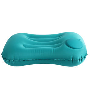 Almohada inflable de viaje, cojín de soporte lumbar oblongo de 0,5 cm de grosor, respaldo plegable portátil para uso en exteriores - Product Image 1