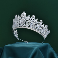Diadème de luxe en cristal AB, couronne baroque, bijoux de cheveux de mariage, diadème pour princesse, pour anniversaire, couronne en cristal
