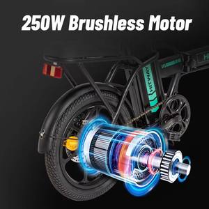 Vélo électrique de ville pliable <span class=keywords><strong>Hitway</strong></span> BK5 avec frein à disque, 36V, 16 pouces, pneus larges, vélo électrique de ville, entrepôt UE - Product Image 5