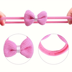 Kit di Elastici per Capelli per <span class=keywords><strong>Regali</strong></span> di Compleanno per Ragazze, Confezione da 48 Pezzi, Fasce per Capelli con Fiori e Fiocchi - Product Image 4
