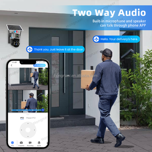 Hongnaer 6MP Wireless Solar betriebene 4G PTZ CCTV-Kamera 10X Zoom <span class=keywords><strong>3</strong></span> Objektiv V380 Pro Outdoor Security 4G Sim-Karte Solar CCTV-Kamera - Product Image 4