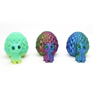 Mini Set de Huevos de Dragón Sorpresa, 20 Piezas de Huevos y Dragones Impresos <span class=keywords><strong>en</strong></span> 3D, Rellenos para Cestas de Pascua, Huevos de Animales Pequeños para Pascua - Product Image 3