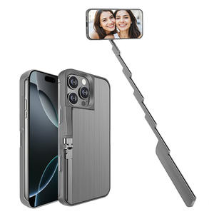 Funda para Teléfono con Soporte Extensible para Selfies, Compatible con iPhone 16 <span class=keywords><strong>17</strong></span> Pro Max, para Grabación de Videos en Vivo y Vlogs - Product Image 6
