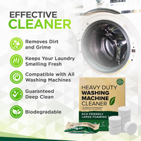 Nettoyant écologique pour lave-linge à chargement frontal ou par le haut, pour un nettoyage en profondeur, 15-30 % d'ingrédients