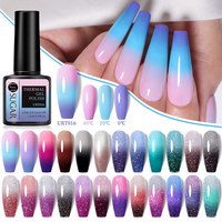 UR zucchero forniture per unghie 1 bottiglia 7.5ml lucido paillettes effetto termico smalto Gel cambia colore smalto Gel