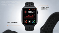 Montre connectée C&H, étanche, moniteur de fréquence cardiaque, moniteur de sommeil, compatible multi-systèmes
