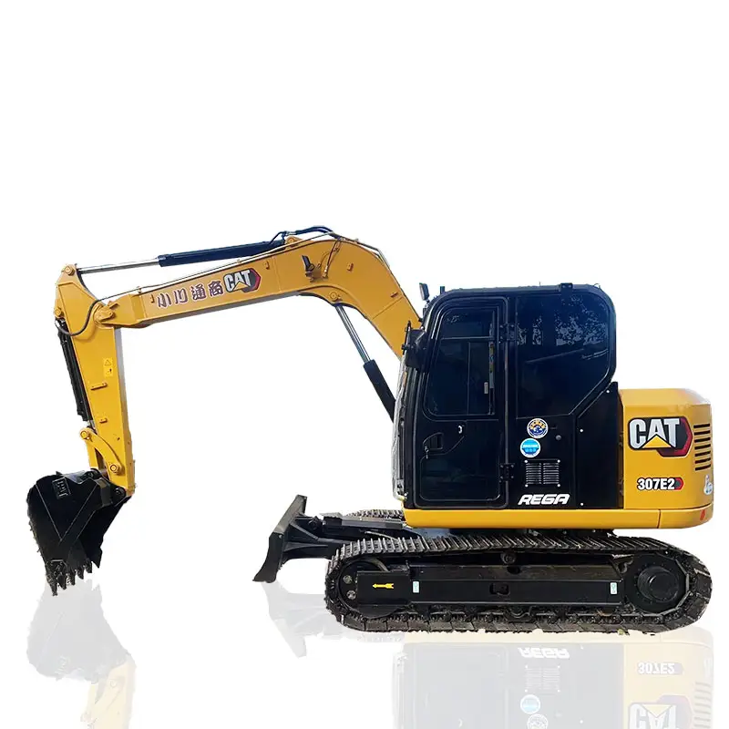 Satılık yüksek kalite Mini 7Ton 1Ton kullanılmış ekskavatör kedi 307E2 hidrolik paletli kazıcı makine inşaat ekipmanları