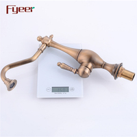 Fyeer robinet de cuisine en laiton massif Antique