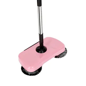 Hand push sweeper easy floor cleaner machine broom and dustpan set