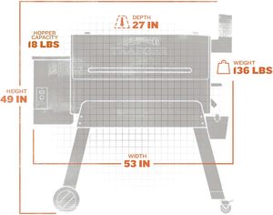 Parrilla de pellets de madera <span class=keywords><strong>Traeger</strong></span> OEM, parrillas para barbacoa al aire libre, ahumador de pellets de carne y alimentos con controlador de parrilla de pellets Pid - Product Image 2