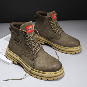 Aceptamos OEM en stock listo hecho a mano puro cuero genuino Real Alto superior impermeable hombres al aire libre <span class=keywords><strong>nieve</strong></span> <span class=keywords><strong>botas</strong></span> de invierno - Product Image 6
