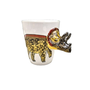 Caneca de cerâmica 3d de dinossauro, xícaras de café com forma de animal para bebida com alça - Product Image 5