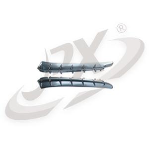 Couvre-aération Porsche Panamera en plastique argenté, grilles latérales, modèles 09-13, compatible - Product Image 1