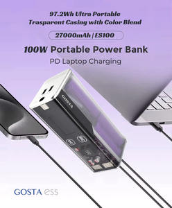 AA121905 <span class=keywords><strong>GOSTA</strong></span> ES100 97.2Wh 100W 200W portatile Power Bank di grande capacità di energia Stick Bar in lega di alluminio di scarico - Product Image 2