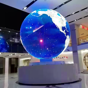 360 градусов 3D Глобус цифровой видео шар круглый круг мягкий гибкий P2 светодиодный экран сферическая Сфера дисплей сферическая Сфера - Product Image 1