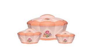 Cazuelas aisladas de acero inoxidable Premium de 3 piezas: Pretty Hotpot, ideal para la venta Juego de cazuelas-Rosa - Product Image 2