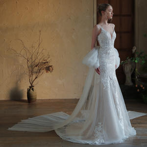 <span class=keywords><strong>Abito</strong></span> da Sposa Francese Semplice <span class=keywords><strong>Bianco</strong></span> con Coda a Farfalla, <span class=keywords><strong>Abito</strong></span> da Sera <span class=keywords><strong>Senza</strong></span> <span class=keywords><strong>Spalline</strong></span> con Scialle per Banchetti - Product Image 3