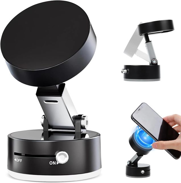 Mobile Phone Vacuum Suction Cup Holder Foldable Multifunctional Vacuum Suction Phone Holder, Vacuum Suction Car Phone Mount