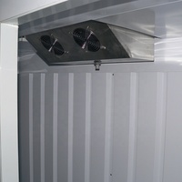 Congélateur extérieur à 2 portes pour glace en sac, avec porte pleine, refroidissement direct, bac de présentation de glace, en acier galvanisé, dégivrage automatique
