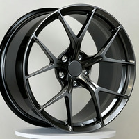 Velg Mobil Premium Gloss Black Custom Forged Aluminium Alloy 18 19 20 21 Inch 5x114.3 untuk Tesla Model 3 Y
