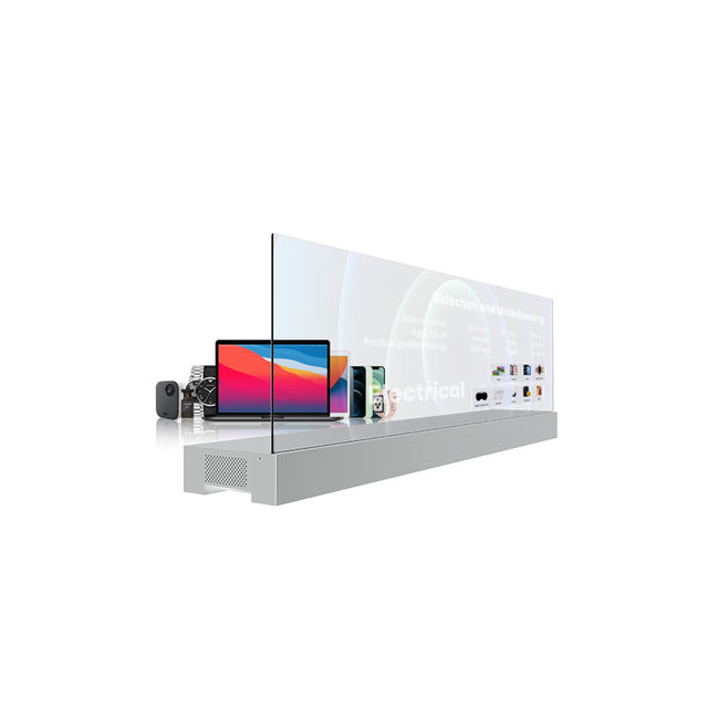 Innovative 48 Inch Desktop Transparent OLED Display Wide Viewing Angle See-through Monitor for Interactive Presentation