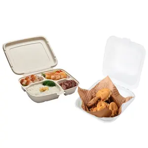 Brown Kraft Paper Food Trays Einweg fett beständige Serviert eller Paper Boat Box für Fast Food Hamburger Fries