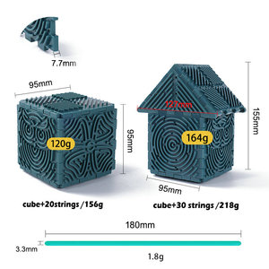 Tablero Sensorial de Silicona con Forma de Cubo con 20 Cuerdas, 6 Piezas, Tablero de Construcción Sensorial de Doble Cara para Autismo y TDAH - Product Image 2