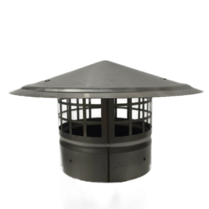 Capuchon de cheminée en acier inoxydable de 6 pouces pour tuyau de poêle à paroi simple, couvercle de cheminée résistant aux intempéries - Product Image 1