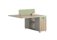 Table de réunion robuste à pieds en A convertible avec tiroir intégré, écran d'intimité, surface en MDF E1 écologique résistante à l'eau, design moderne