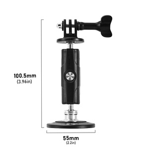 Support magnétique en métal pour caméras sportives, base magnétique en aluminium, support à dégagement rapide pour caméra d'action pour Osmo Insta360 <span class=keywords><strong>GoPro</strong></span> - Product Image 4