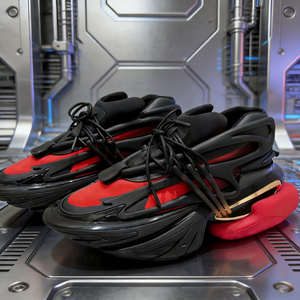 Chaussures de course futuristes inspirées de la technologie, baskets au design élégant et original pour hommes - Product Image 1