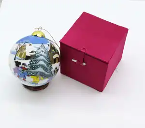 Заводские рождественские украшения, шар 5 см-12 см, стеклянные украшения, подвеска, памятный подарок, Подарочная коробка, украшения