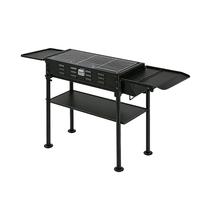 Barbecue au charbon de bois pliable portable Pinniu avec aérations réglables pour le camping en plein air, les pique-niques et les grillades en jardin