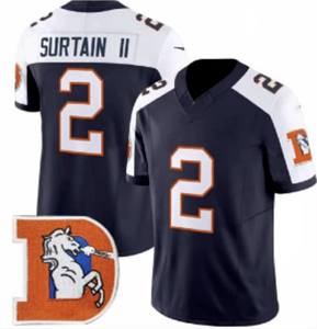 เสื้อเจอร์ซีย์แฟชั่นสไตล์เดนเวอร์แบบใหม่ 10 # โบ นิกซ์ 2 # เสื้อทีมซุลต่าน-2 แบบเย็บสำหรับอเมริกันฟุตบอล - Product Image 5