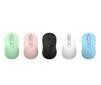 Mini souris de bureau Portable 2.4GHz optique sans fil Rechargeable silencieux 1600 DPI réglable confortable pour L/R remis