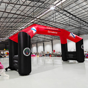 Arco Inflable Rojo con Impresión Digital, Resistente al Agua, para Bodas, Compromisos, Eventos, Publicidad, Inflables de Más de 12 Pies - Product Image 2