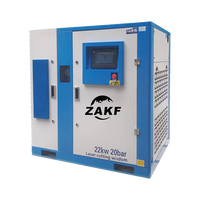 Compresseur d'air à vis haute pression 20 bars PM VFD refroidi par air, moteur IP54, unité de compression Baosi 15kW 22kW 30kW 37kW 45kW pour découpe laser
