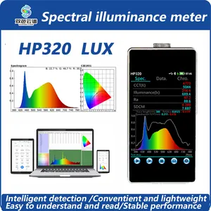HP320 световой спектрометр спектральный измеритель освещенности lx Тестер Диапазон длин волн 380-780 нм