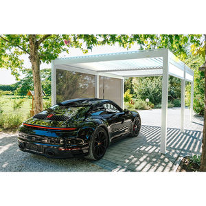 DEEZON Persiennes de pergola en aluminium bioclimatique de taille personnalisable Pavillon moderne motorisé et étanche pour terrasse balcon OEM - Product Image 1
